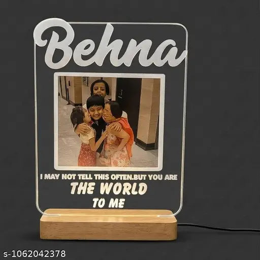 Cartwala Behna Sister Photo LED Lamp