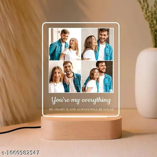 Cartwala My Everything Family Photo Collage LED Lamp