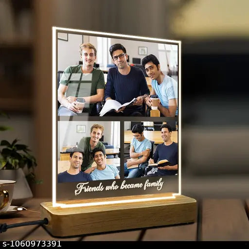 Cartwala Friends Like Family Photo Collage LED Lamp