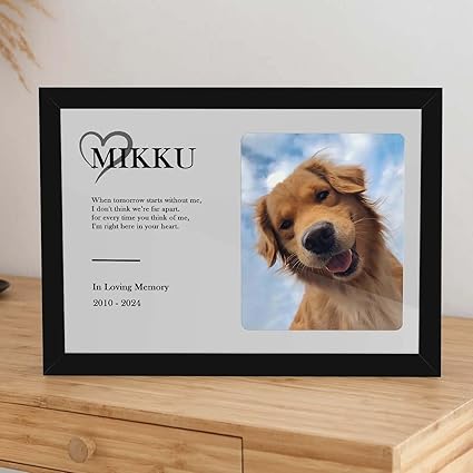 Personalized Pet Memorial Frame - sample personalised frame design