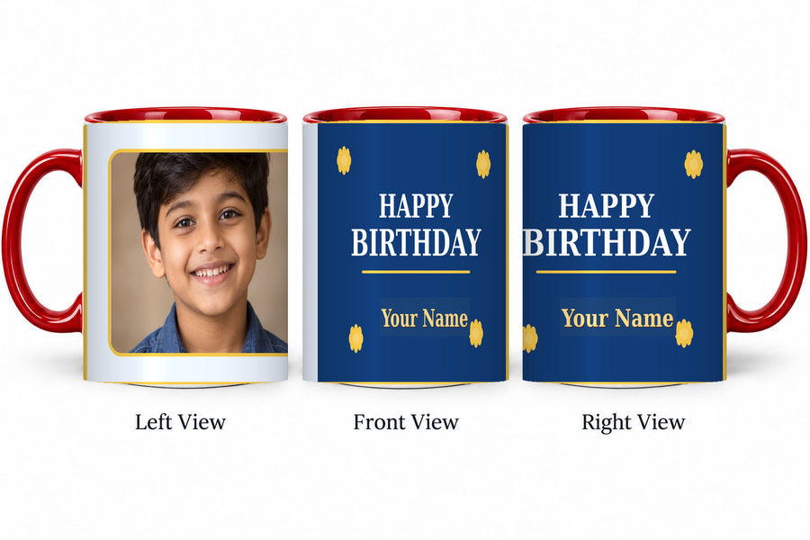 CW-BD-002 red realistic three-view mug mockup v3