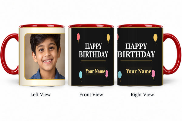 CW-BD-004 red realistic three-view mug mockup v3