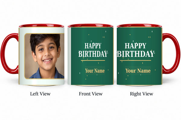 CW-BD-007 red realistic three-view mug mockup v3
