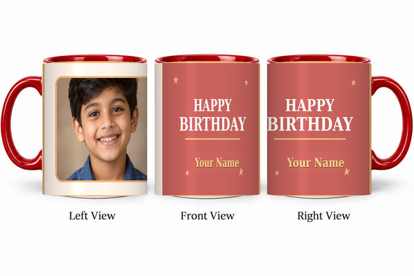 CW-BD-009 red realistic three-view mug mockup v3