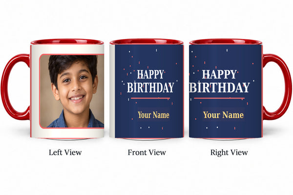 CW-BD-010 red realistic three-view mug mockup v3