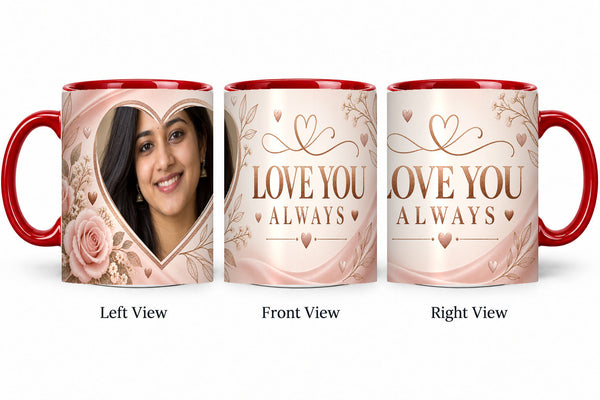 CW-LV-001 red realistic three-view mug mockup v3