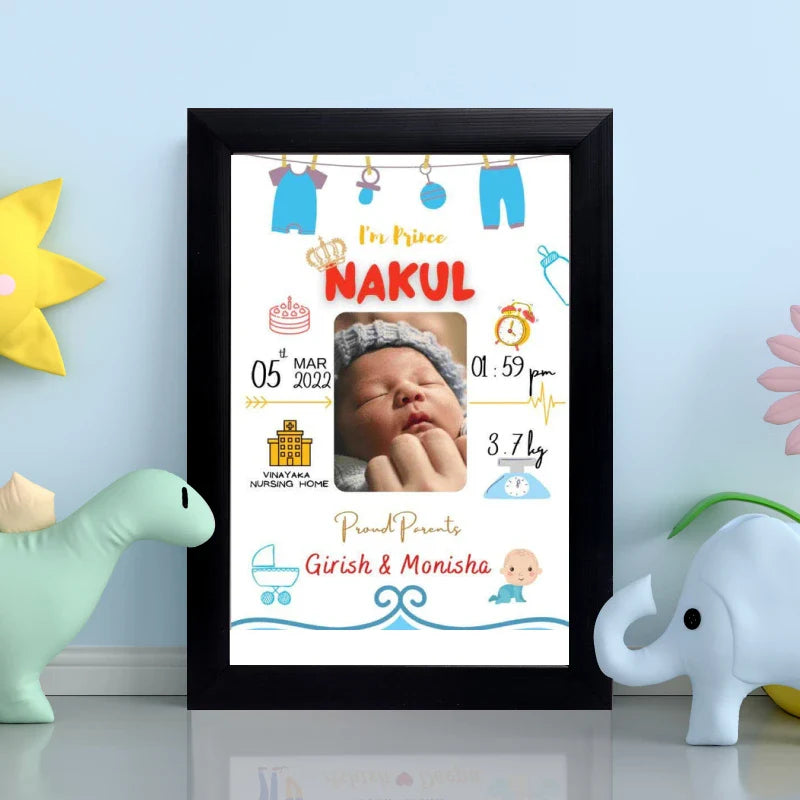 Personalized Baby Birth Frame