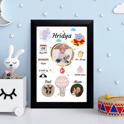 Personalized Baby Birth Frame