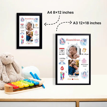 Personalized Baby Birth Frame