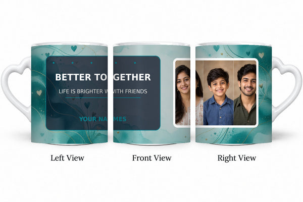 FR-002 White Love Handle Mug Friends Mug – exact photo shape friends-quotes-v1