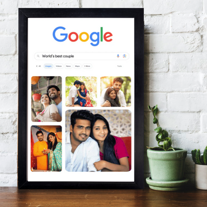 Google it photo frame - sample personalised frame design