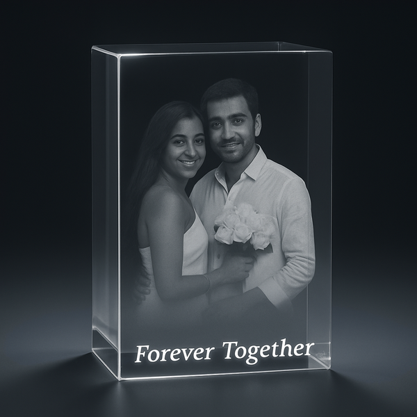 Personalised 3D Crystal Photo Cube