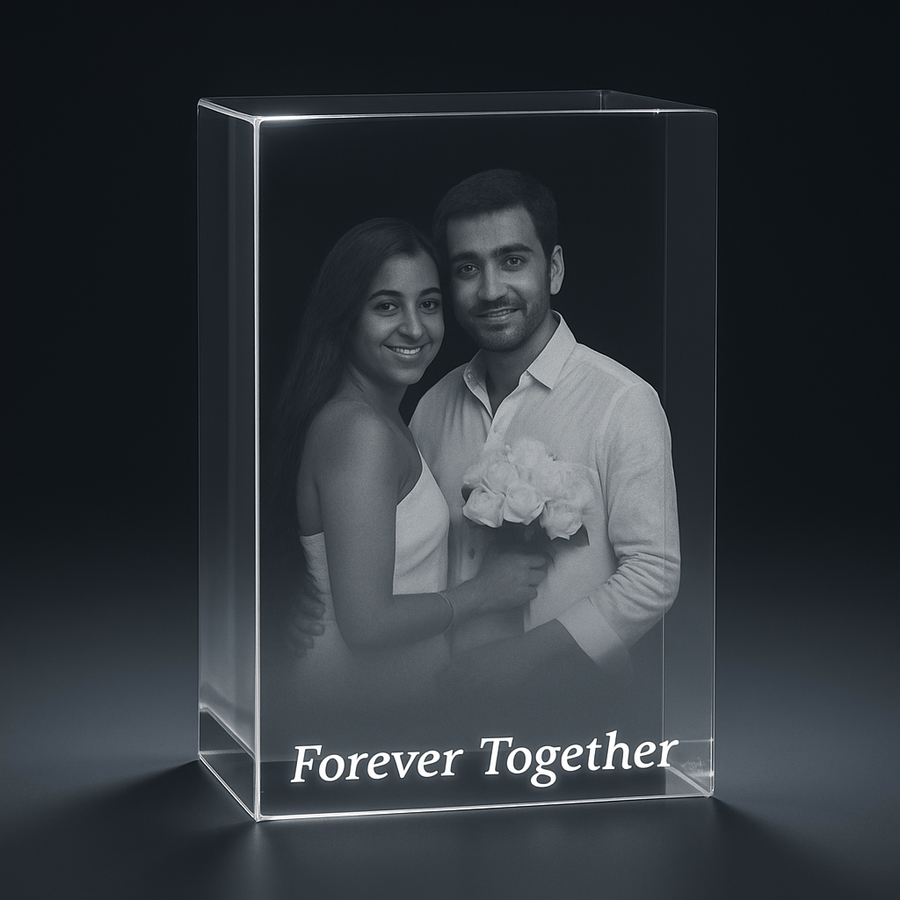 Personalised 3D Crystal Photo Cube