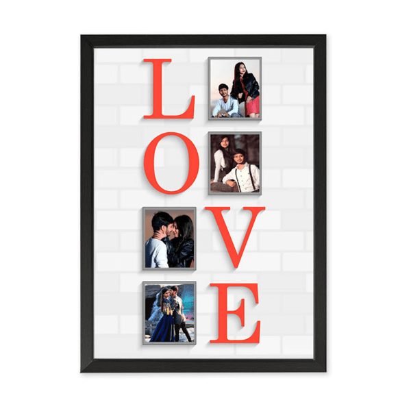 Love Frame - Customised Couple Gift - sample personalised frame design