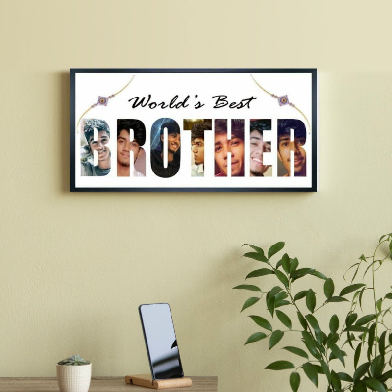 Best Brother Photo Frame - Gift for Brother - sample personalised frame design