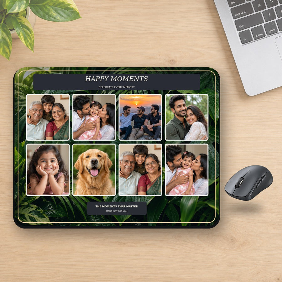 C-029 realistic product image of Eight Happy Moments custom mouse pad