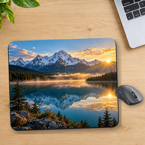 D-011 realistic designer mouse pad on desk