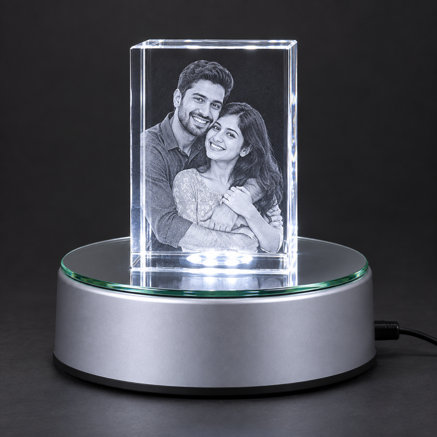 Big Rotating Base — illustrative lighting-on preview