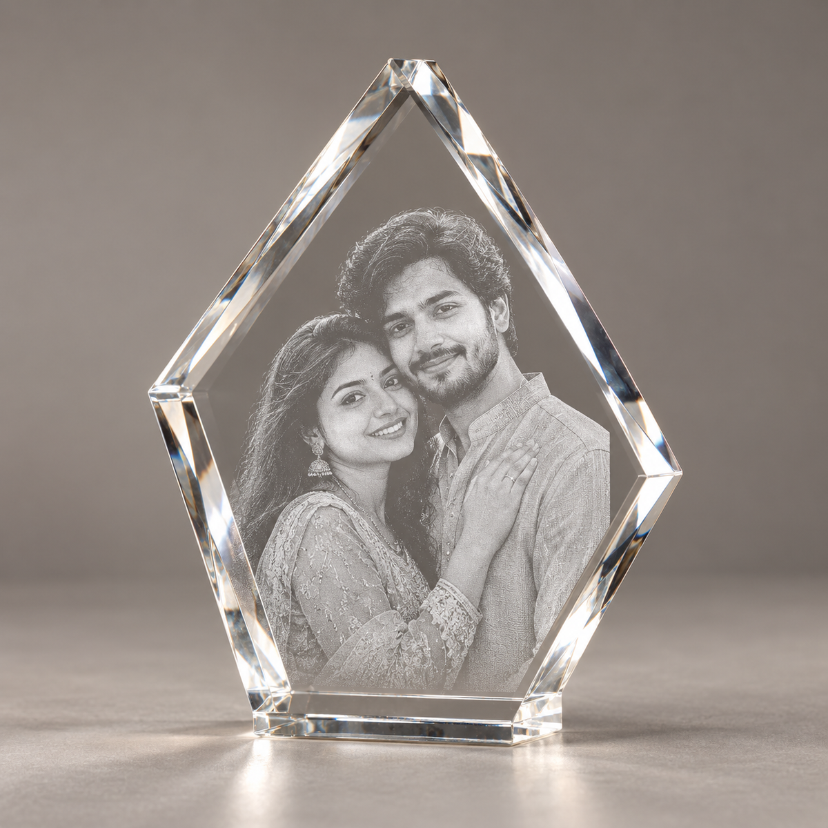 Big Diamond Shape Photo Crystal