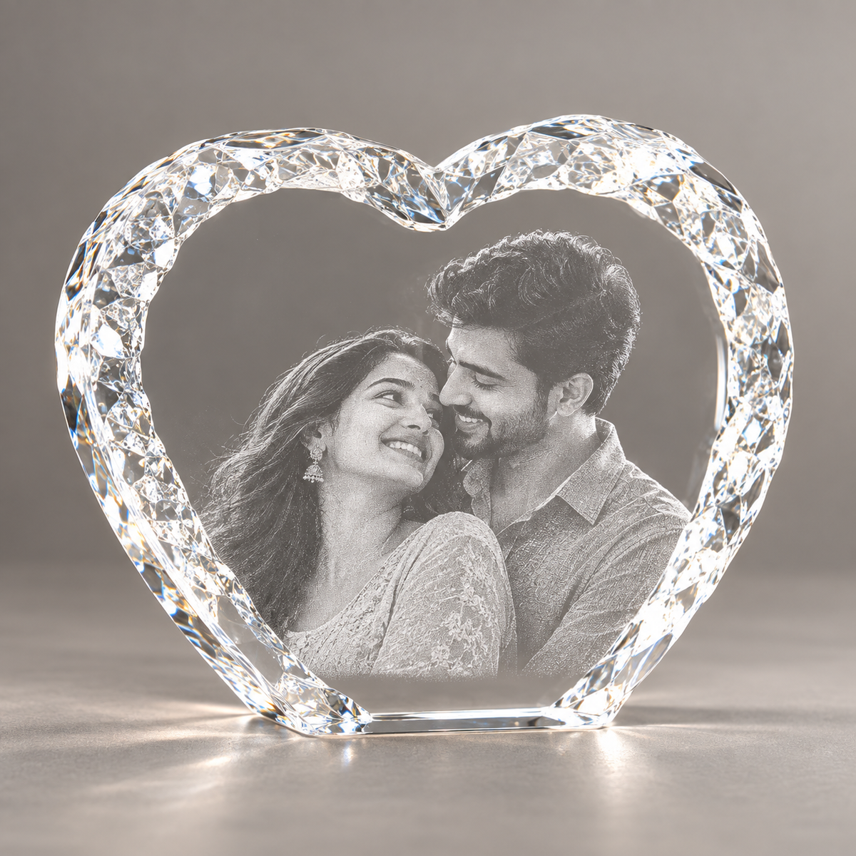 Heart Ice Berg Photo Crystal