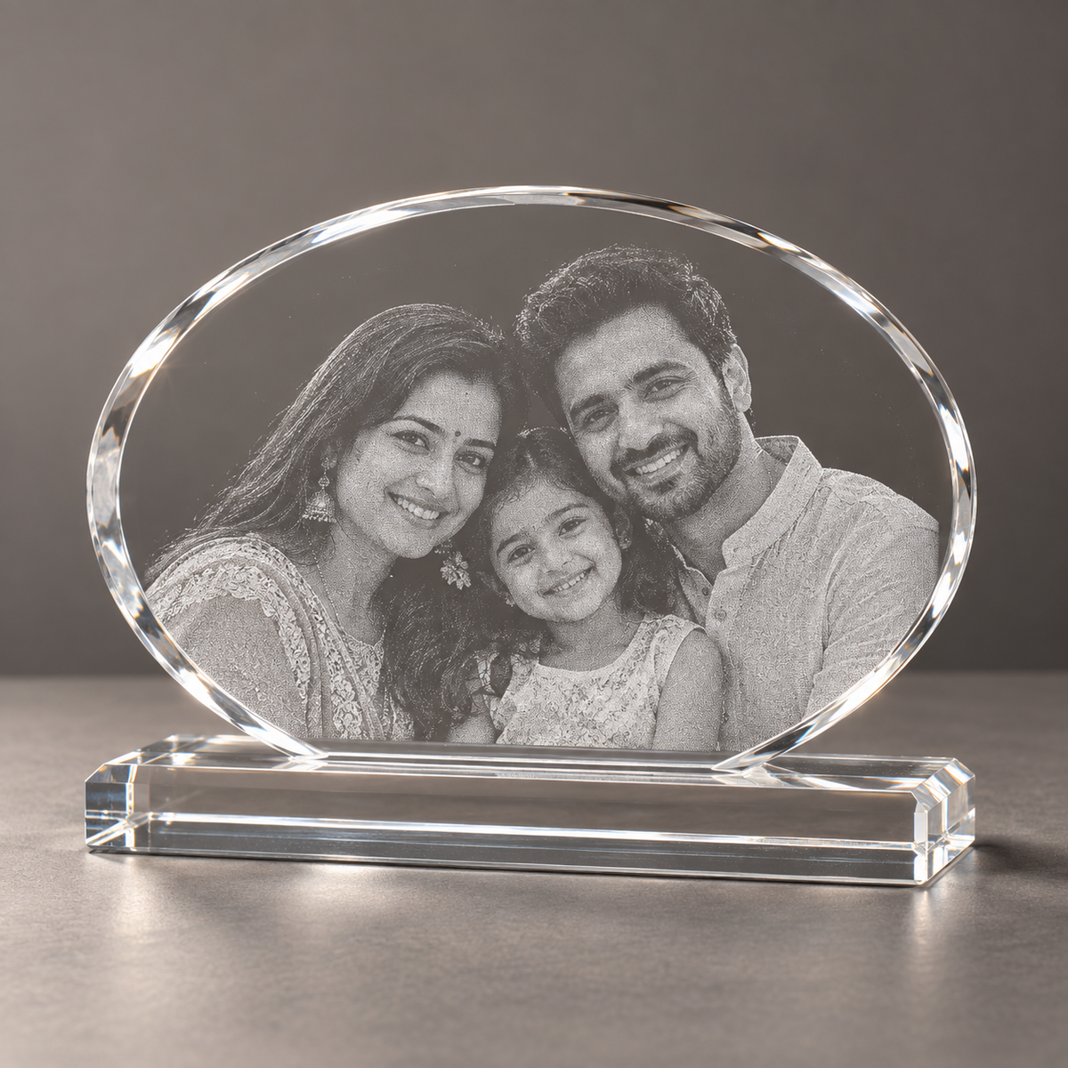 Oval Photo Crystal