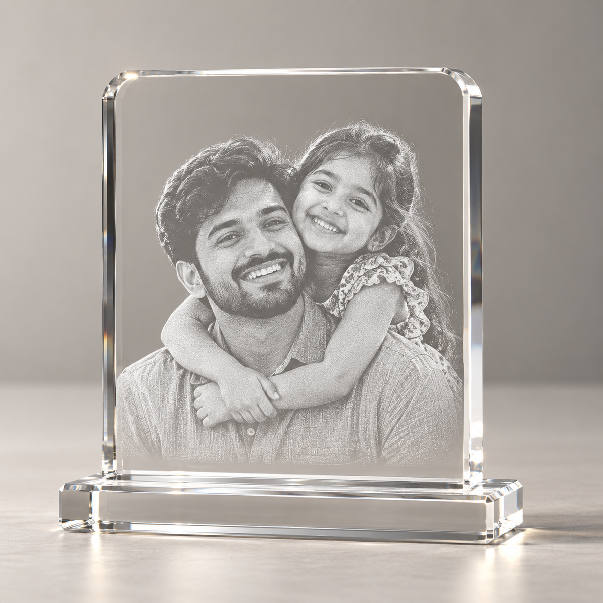 Standing Rectangle Photo Crystal