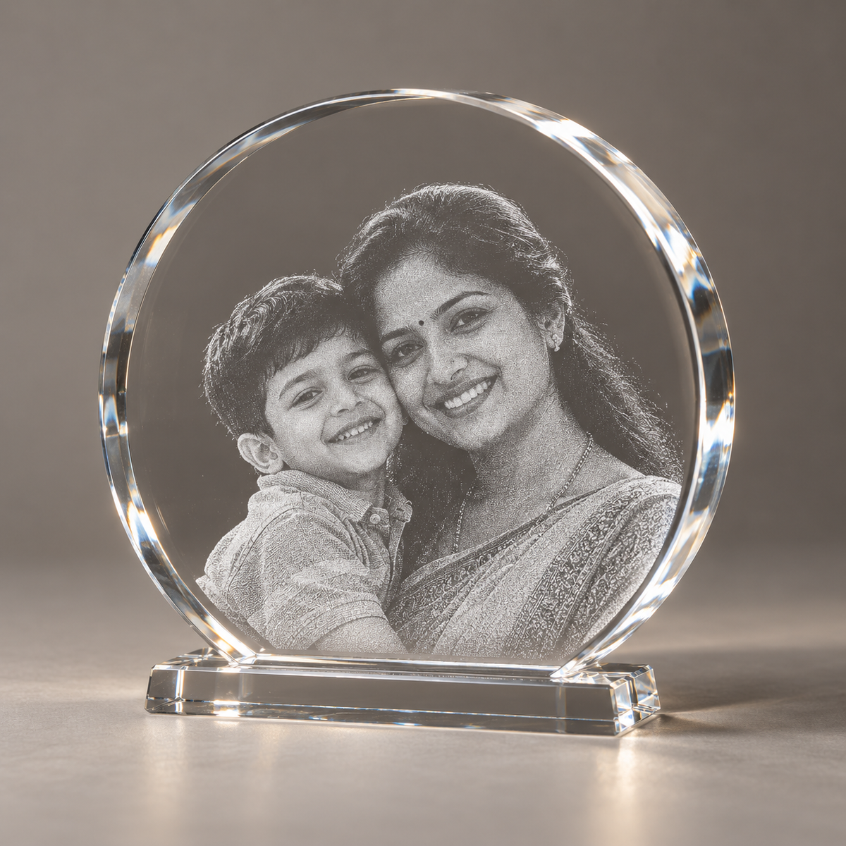 Thick Moon Photo Crystal