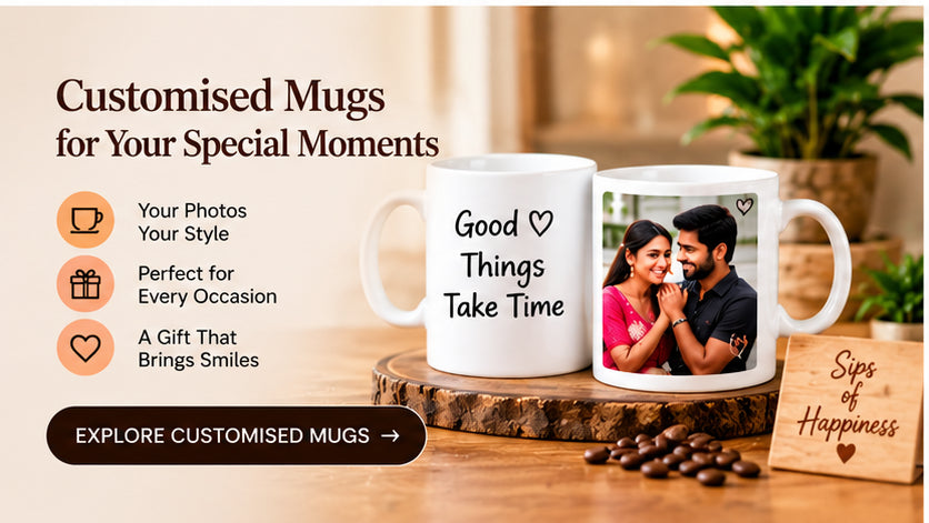 Customised photo mugs by Cartwala