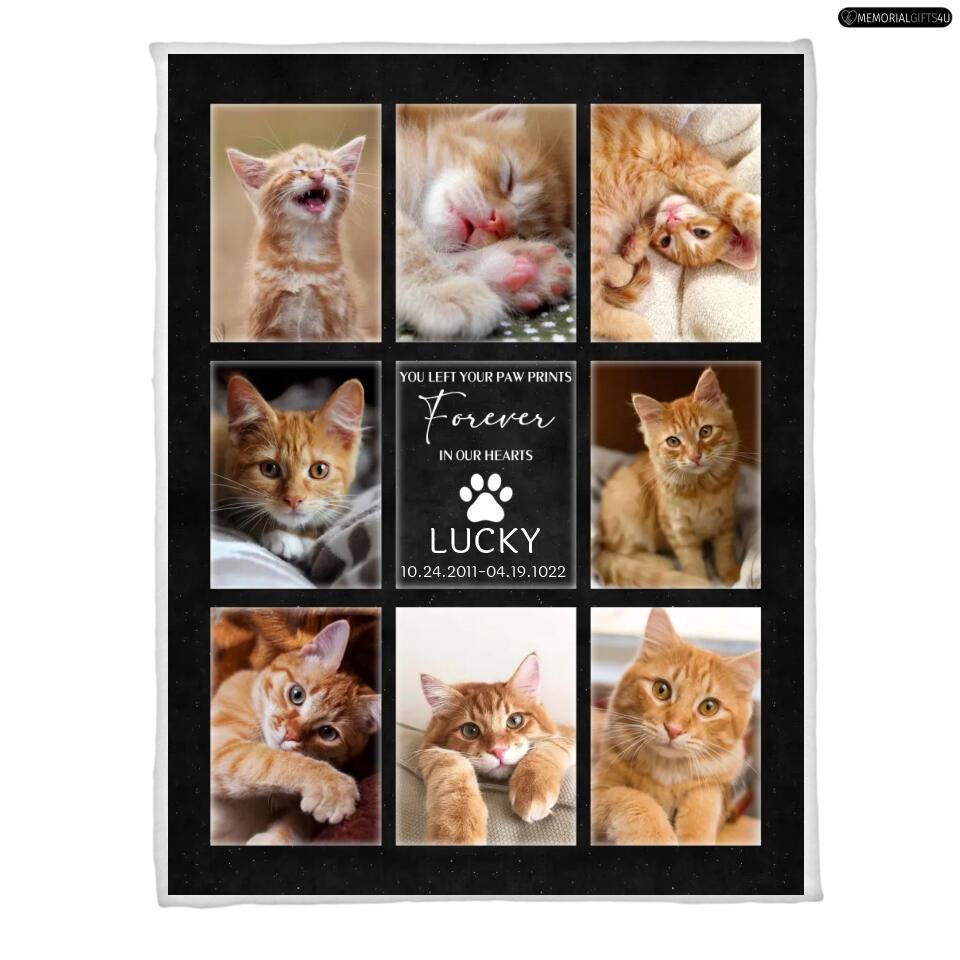 Cat Memorial Photo Frame - sample personalised frame design