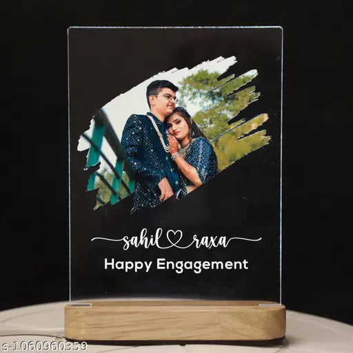 Cartwala Engagement Photo Acrylic LED Frame