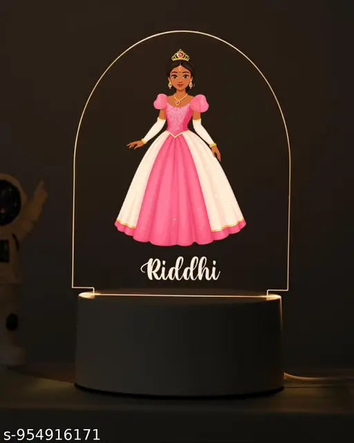 Cartwala Fairytale Princess Personalised Name Night Lamp
