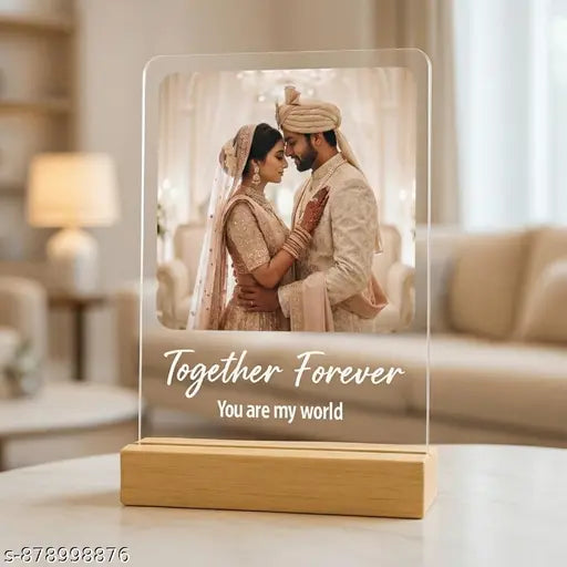 Cartwala Together Forever Couple Photo Acrylic Plaque