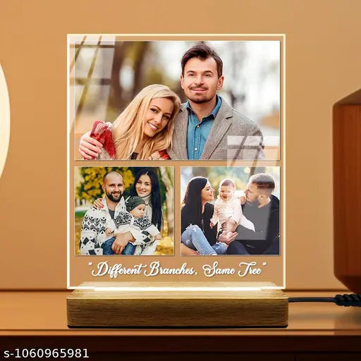 Cartwala Family Tree Photo Collage LED Lamp