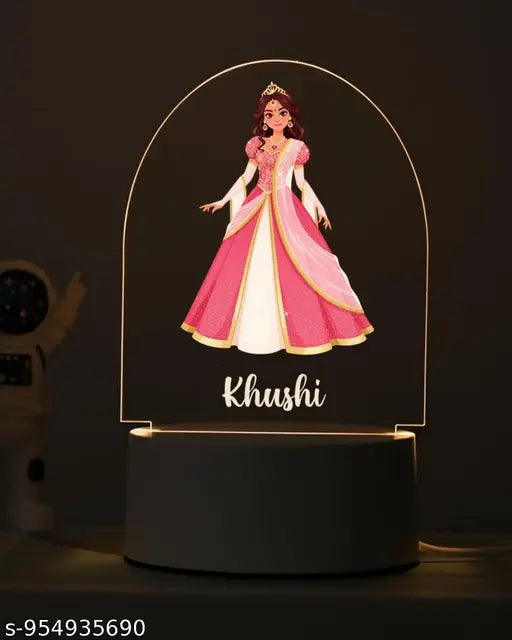 Cartwala Royal Princess Personalised Name Night Lamp