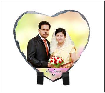 love stone with customised photo