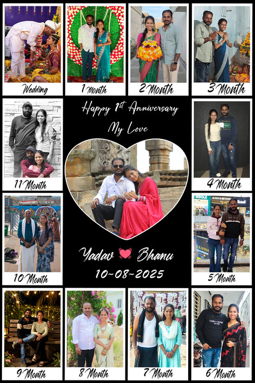 1 year frame