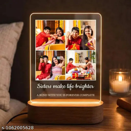 Cartwala Sisters Make Life Brighter Photo Collage LED Lamp