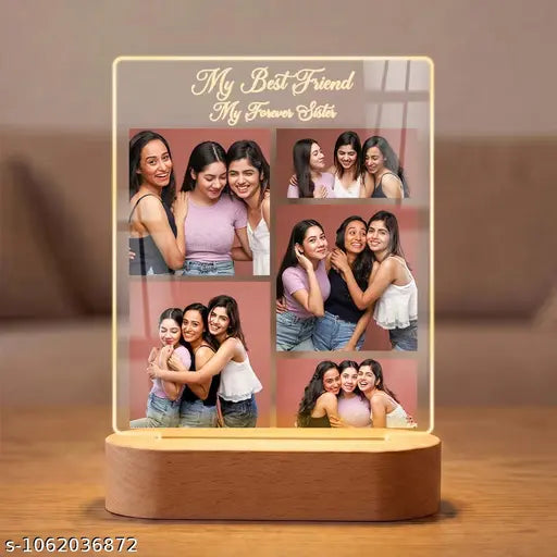 Cartwala Best Friend Photo Collage LED Lamp