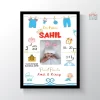 PersonalisedBabyBirthFrame BabyDetailsFrame Cartwala