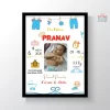 PersonalisedBabyBirthFrame BabyDetailsFrame2 Cartwala