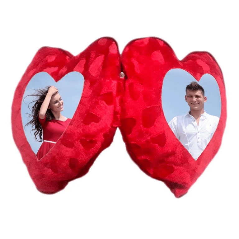 Buy Heart Shaped Couple Photo Pillows Online